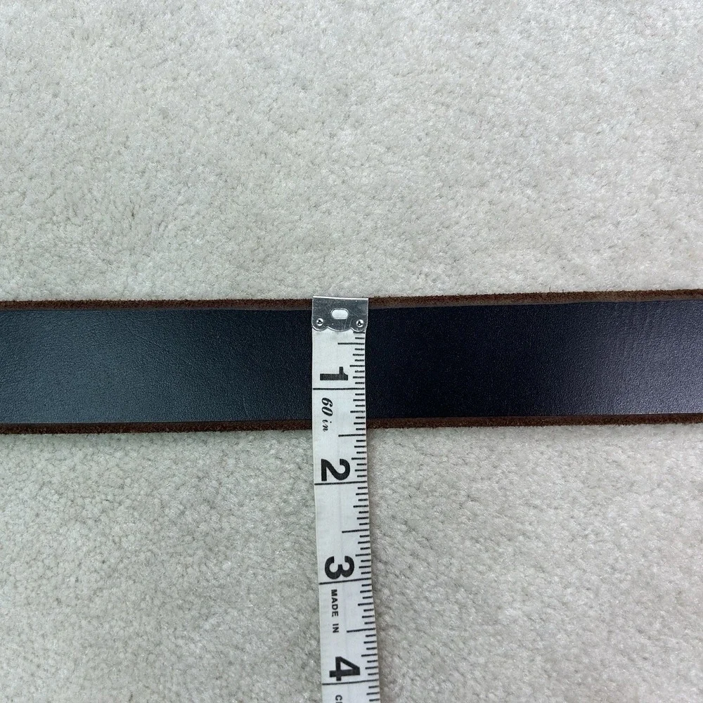 Harley Davidson Men's Small (30/32) Black Genuine Leather Belt Embossed Logo